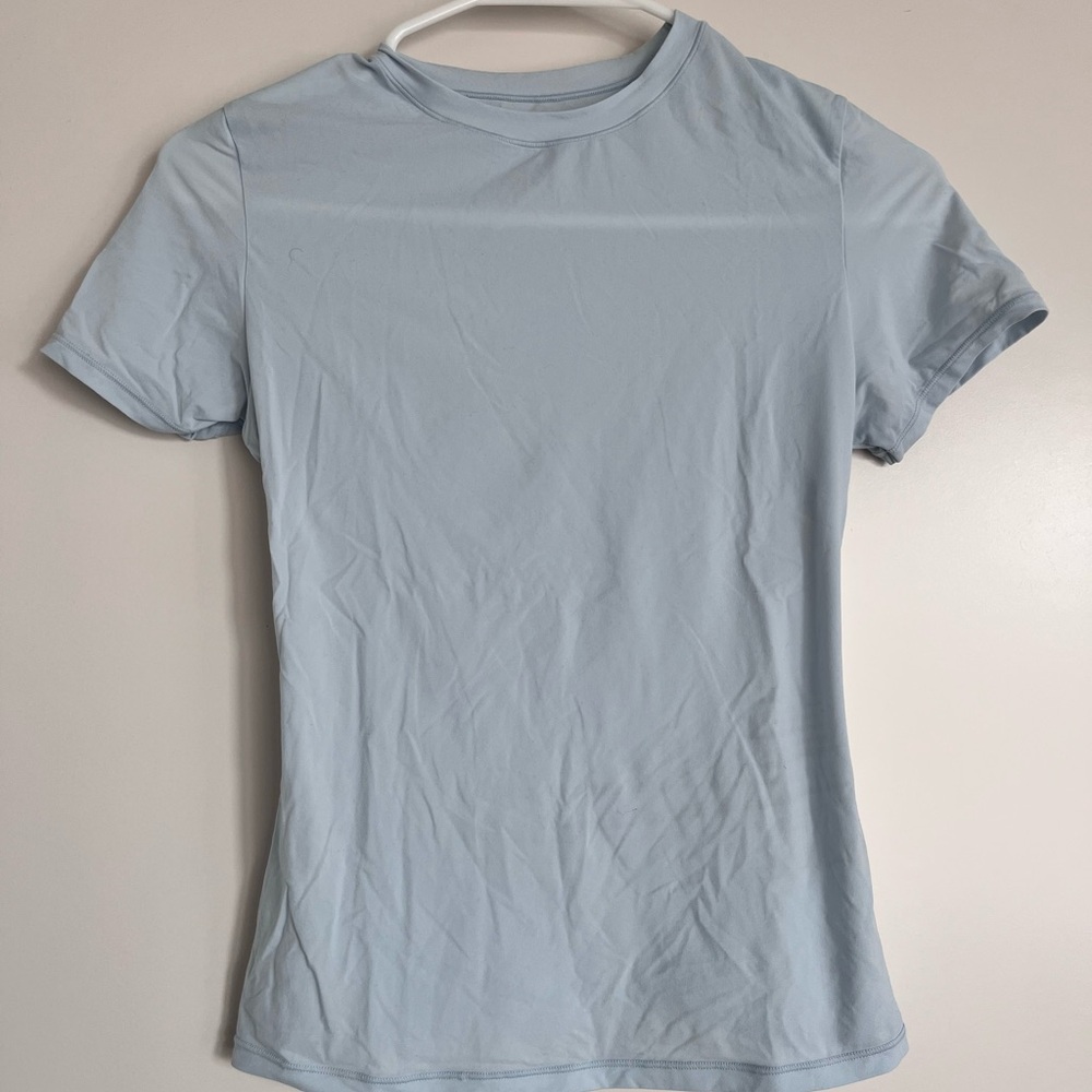 SKIMS Sky Blue Short Sleeve Tee